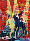 Royal Paintings - Frank, Liza and Sammy at Royal Albert Hall by Leroy Neiman